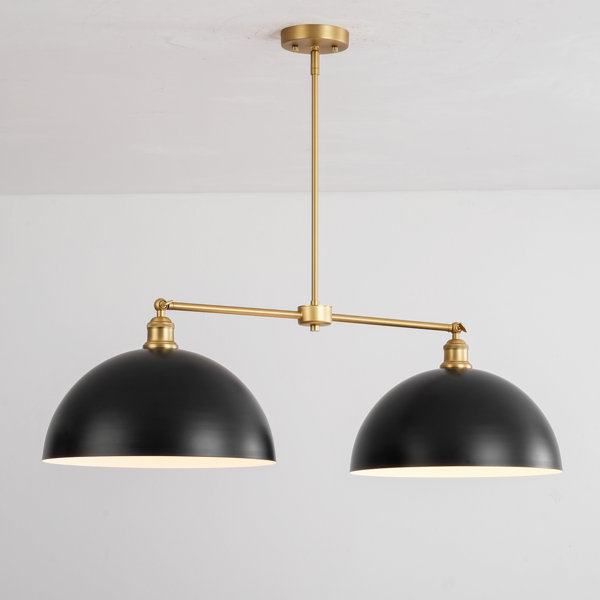 Latitude Run® 2 Light Dimmable Dome Kitchen Island Pendant Light